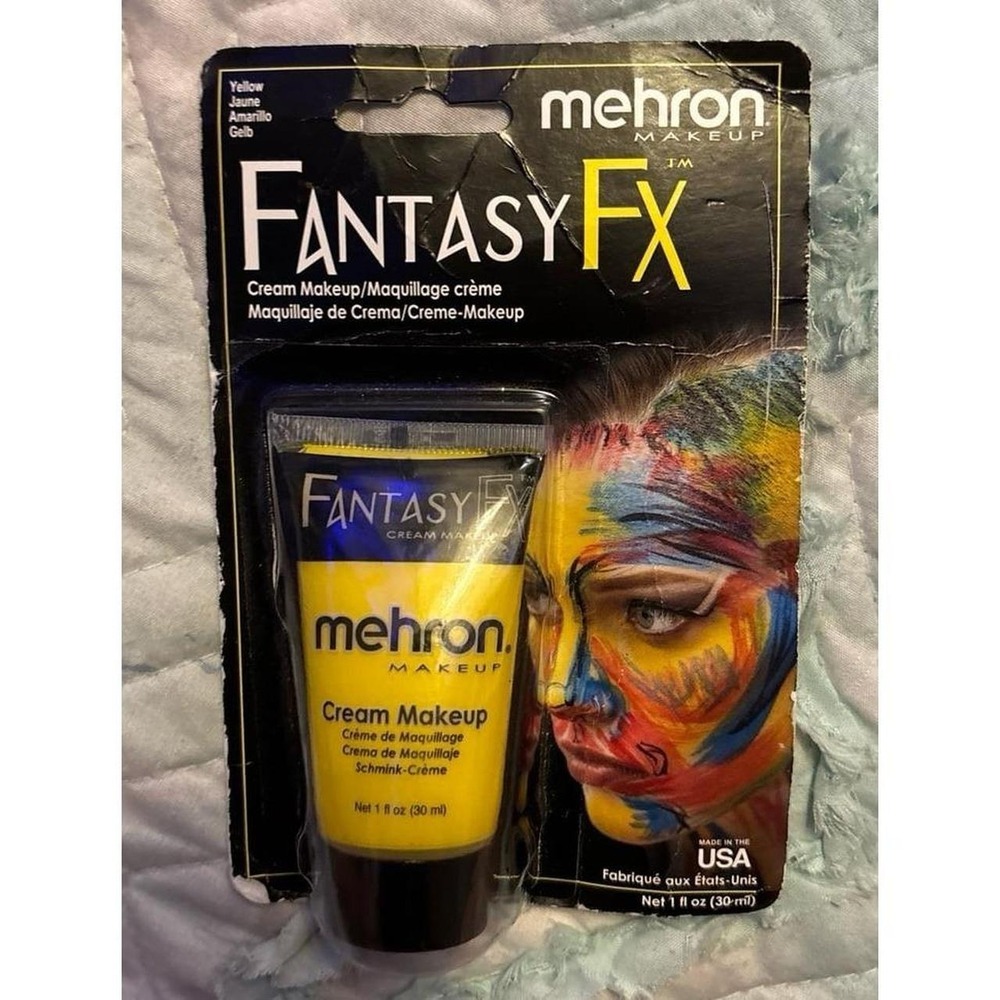 NEW Mehron Fantasy FX Cream Makeup, Yellow